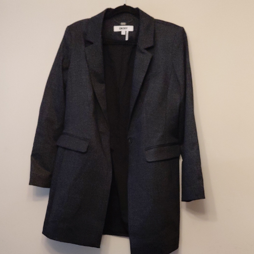 Dkny Charcoal Gray Women's Blazer